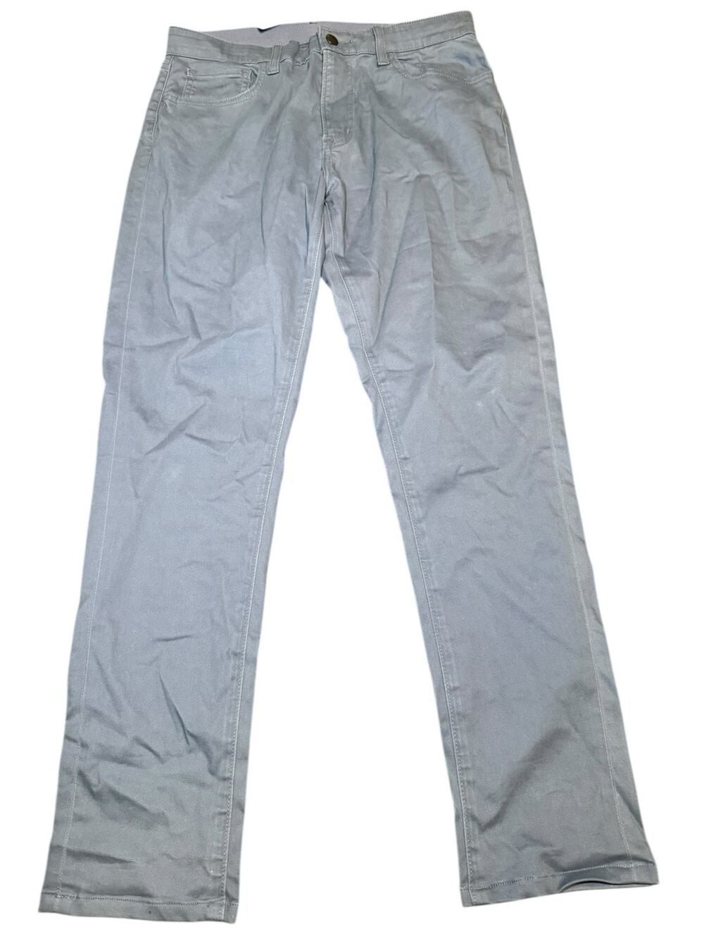 Uniqlo EZY Ultra Stretch Dry-Ex Slim Fit Pants, Dusty Blue Slate, Men's 30-33